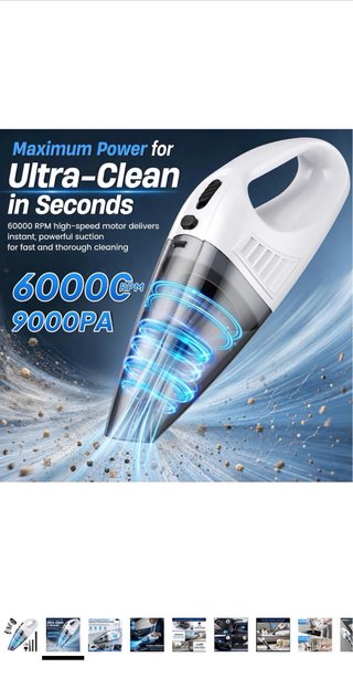 Aspirador de Mano Portátil Ultra Potente NUEVO