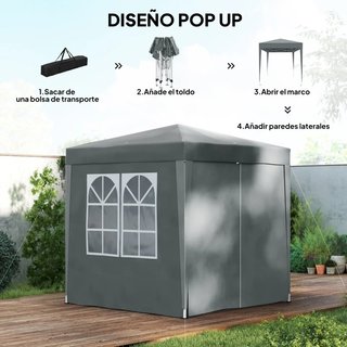 Carpa plegable 2x2m