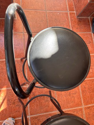 Set de 3 Taburetes de Bar Negros