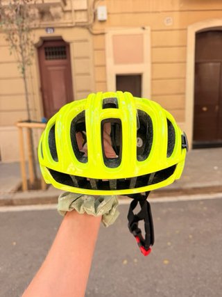 Casco de Bicicleta Amarillo Neón