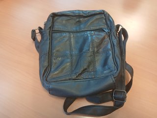 Bolso Bandolera Caballero Piel Negra