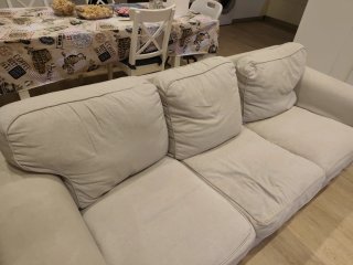 Sofá Ikea 3 plazas tela beige
