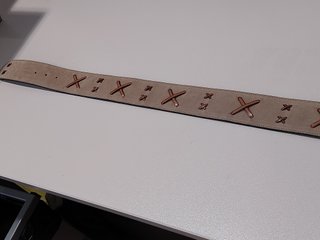 Cinturón de Mujer Beige con Hebilla Decorada