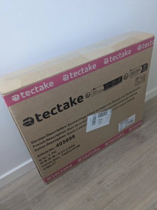 Hamaca o tumbona plegable tectake 190x68x111 cm