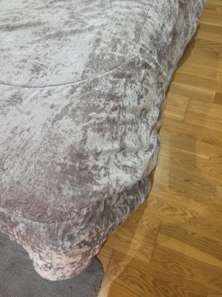 Colcha/Edredón Cama 150 Gris Terciopelo