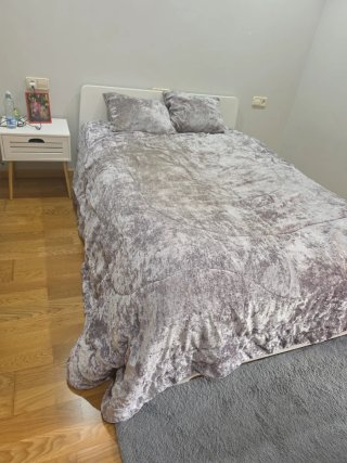 Colcha/Edredón Cama 150 Gris Terciopelo