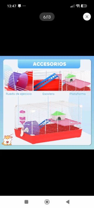 Jaula para Hámster con Accesorios