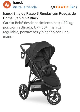 Carro plegable para niño