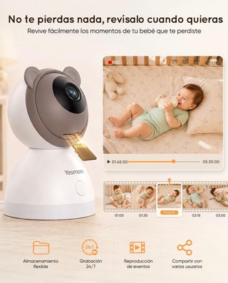 Cámara Vigilancia Bebé Yesimom 3MP