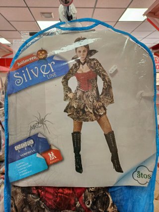 Disfraz de Vampiresa Halloween Silver Line