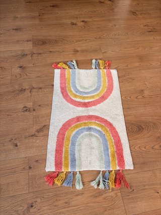 Alfombra Infantil con Diseño de Arcoíris
