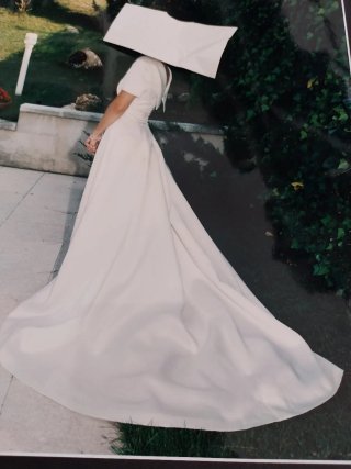 Vestido de Novia Clásico con Velo