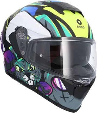 Casco de moto SHIRO con diseño
