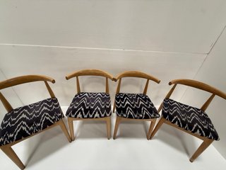 “Pack 4 Sillas de Comedor Estilo Nórdico / Mid