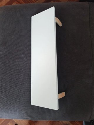 Estantería madera y blanca