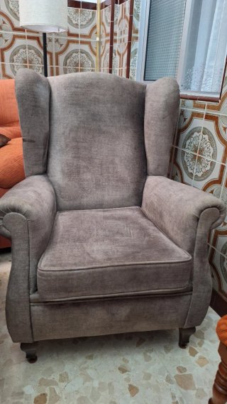 Set de 2 Butacas de Tela Gris