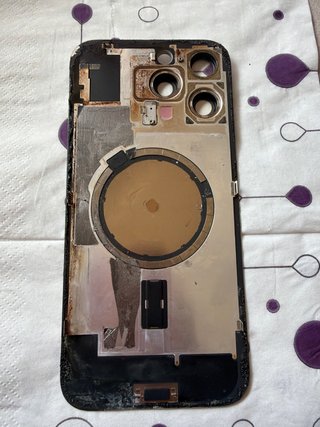 Tapa trasera iPhone 16 Pro Max Gris