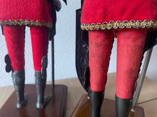 2 Figuras Conquistador Armadura Metal