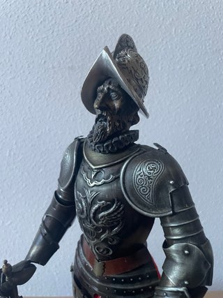 2 Figuras Conquistador Armadura Metal