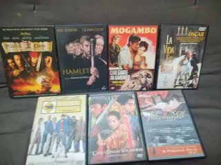 Lote 7 Películas DVD Piratas, Hamlet, Mogambo etc