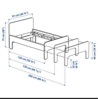 Cama infantil extensible IKEA