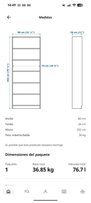 Estantería Billy Ikea Blanca