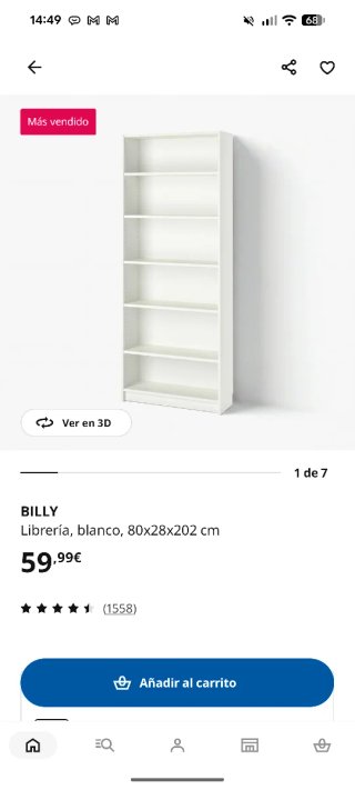 Estantería Billy Ikea Blanca