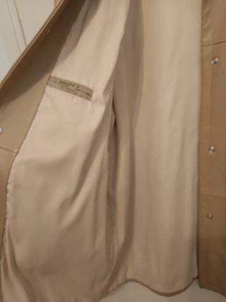 Abrigo de Piel Beige