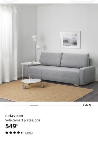 Sofá cama IKEA gris