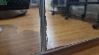 Armario con espejo madera y cristal