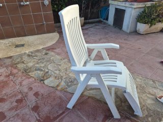 Hamacas de piscina blancas