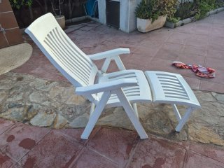 Hamacas de piscina blancas