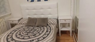 Cabezal tapizado blanco 152x126