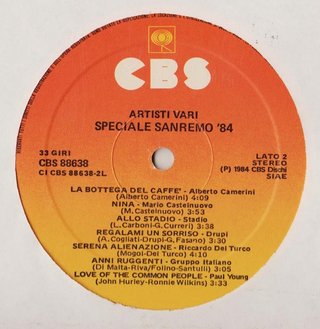 Speciale Sanremo '84 - 2 LP 33 Giri