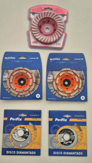 Conjunto de 5 Discos Diamantados