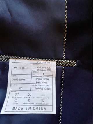 Traje azul marino Talla  XS