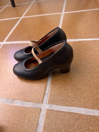 Zapatos Flamenco Niña Piel Talla 29