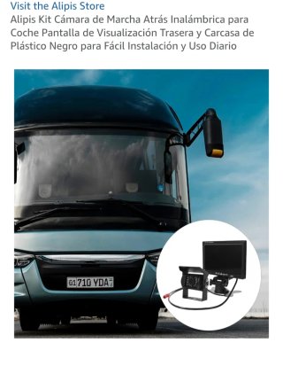 ​Cámara de Marcha Atrás Inalámbrica HD + Monitor 7