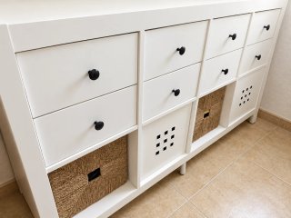 Mueble Kallax Ikea con cajones