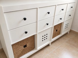 Mueble Kallax Ikea con cajones