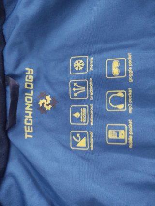 Chaqueta de nieve azul