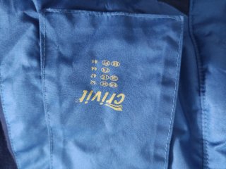 Chaqueta de nieve azul