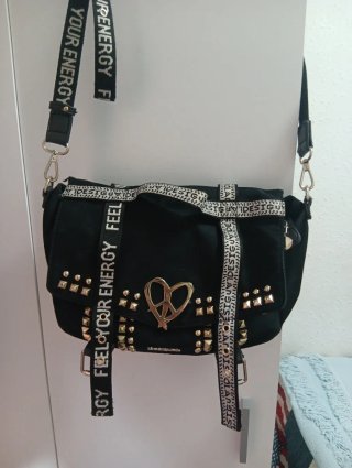 Bolso Desigual Negro con Tachuelas