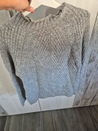 Jersey de punto gris talla M
