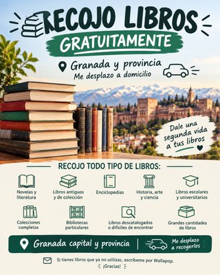 RECOJO LIBROS GRATIS – GRANADA Y PROVINCIA