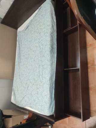 Cama Matrimonial Ikea Madera y cajones