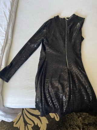 Vestido de fiesta lentejuelas negro