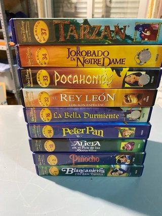 Lote de Películas VHS Disney