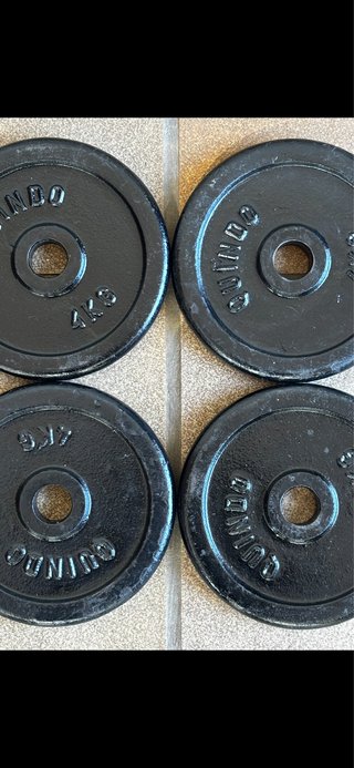 Pack 4 Discos de Musculación 4kg (16kg total)