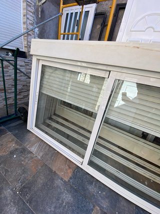 Ventana aluminio 200x120 doble cristal